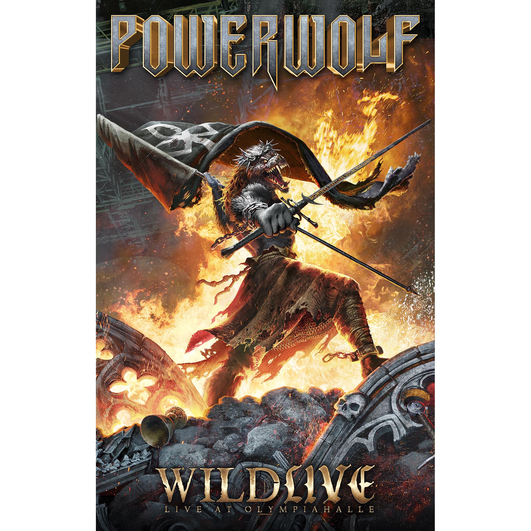 Powerwolf ‘Wildlive’ Textile Poster